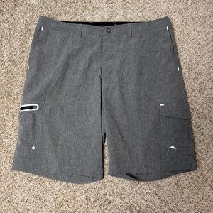 Tommy Bahama Hybrid Shorts Gray Stretch Golf Swim Resort Mens 38